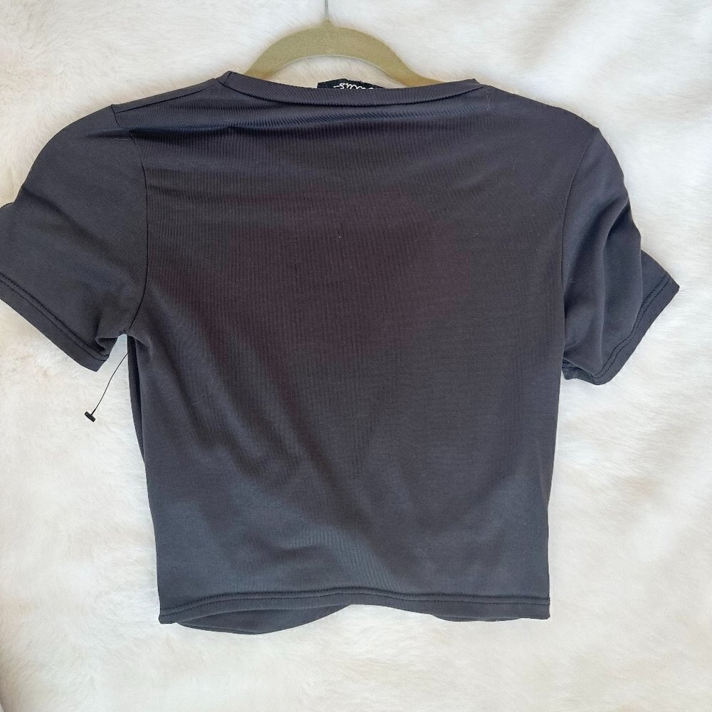 NWT Lulus Grey Lightweight New Crop Women's Top Size Small - Picture 4 of 5